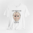 Camp Crystal Lake Staff T-Shirt — Horror Mask Vintage Tee