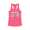 1776 Longhorn Skull Women's Racerback Tank