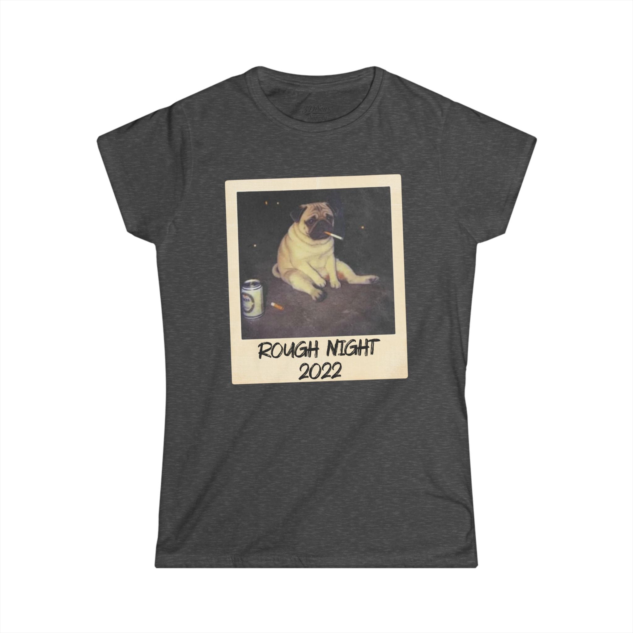 Personalized Polaroid Photo Tee – Custom Women's Softstyle T-Shirt