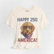 Happy 250 America! Patriotic Goldendoodle Tee