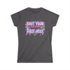 Women's 'Shut Your Stupid Face Hole' 80's Themed Tee