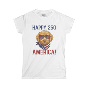 Women's Patriotic Dog Tee 