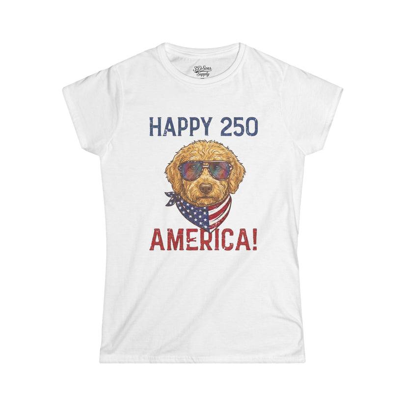 Women's Patriotic Dog Tee 