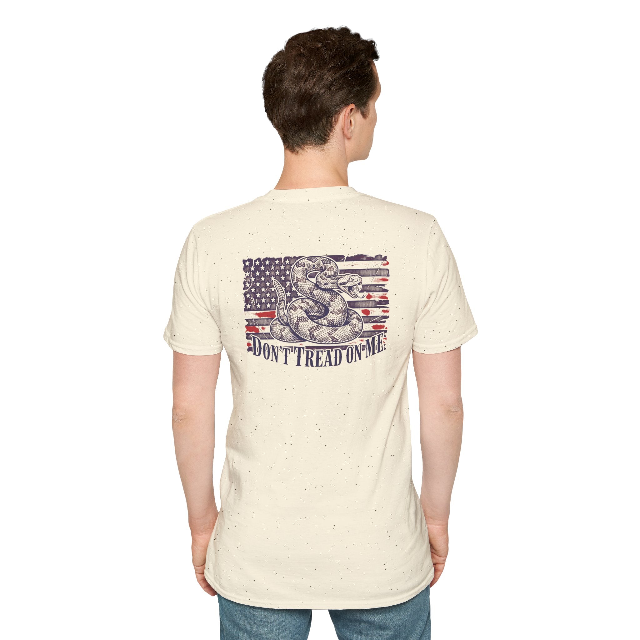 Dont Tread On Me Flag Tee Shirt American Gadsden Patriotic Independence Day Tee