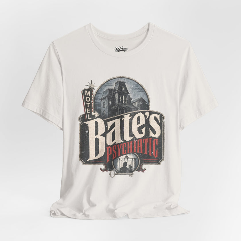 Bates Psychiatric T-Shirt — Vintage Horror Graphic Tee