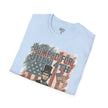 Pumped for July 4th T-Shirt | Patriotic Buff Abraham Lincoln Flag Design