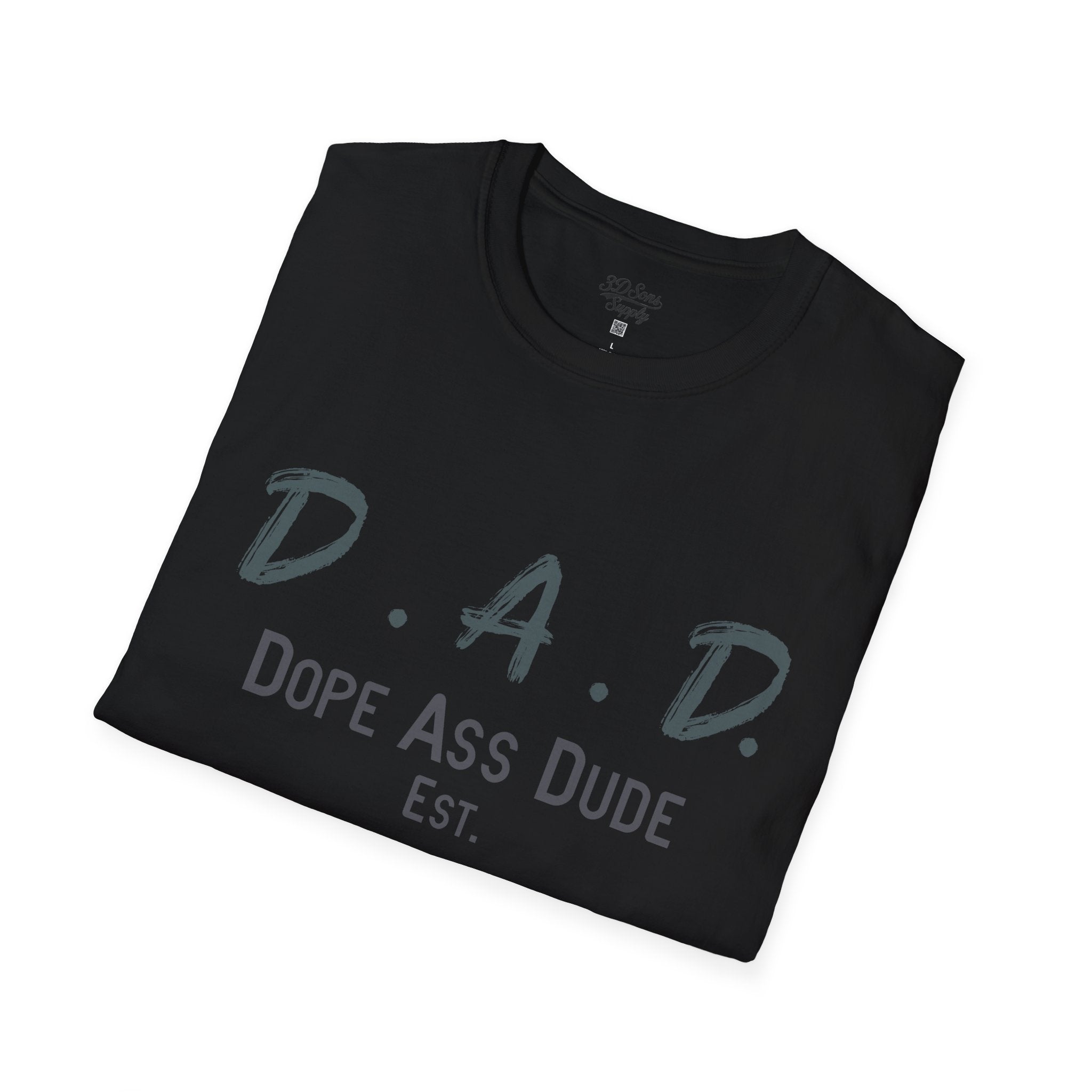 Dope Ass Dude Dad T-Shirt — D.A.D. Typography Father's Day Tee (Personalizable)