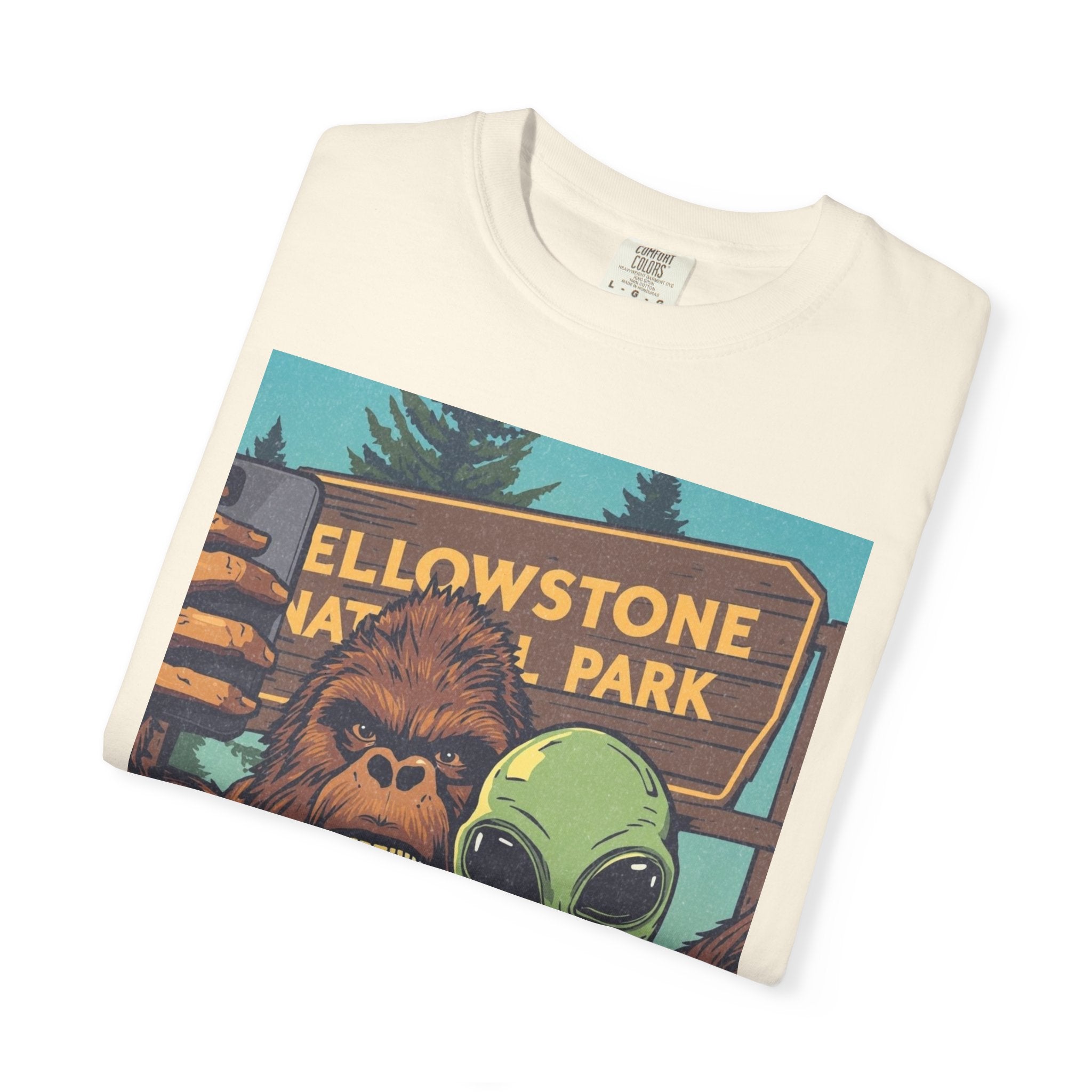 Alien & Bigfoot Yellowstone T-Shirt