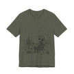 Alien Cowboy Sitting in Desert Tee | Night Sky Lawn Chair