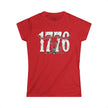 1776 Longhorn Skull Women's Tee — Rugged Western Graphic Shirt