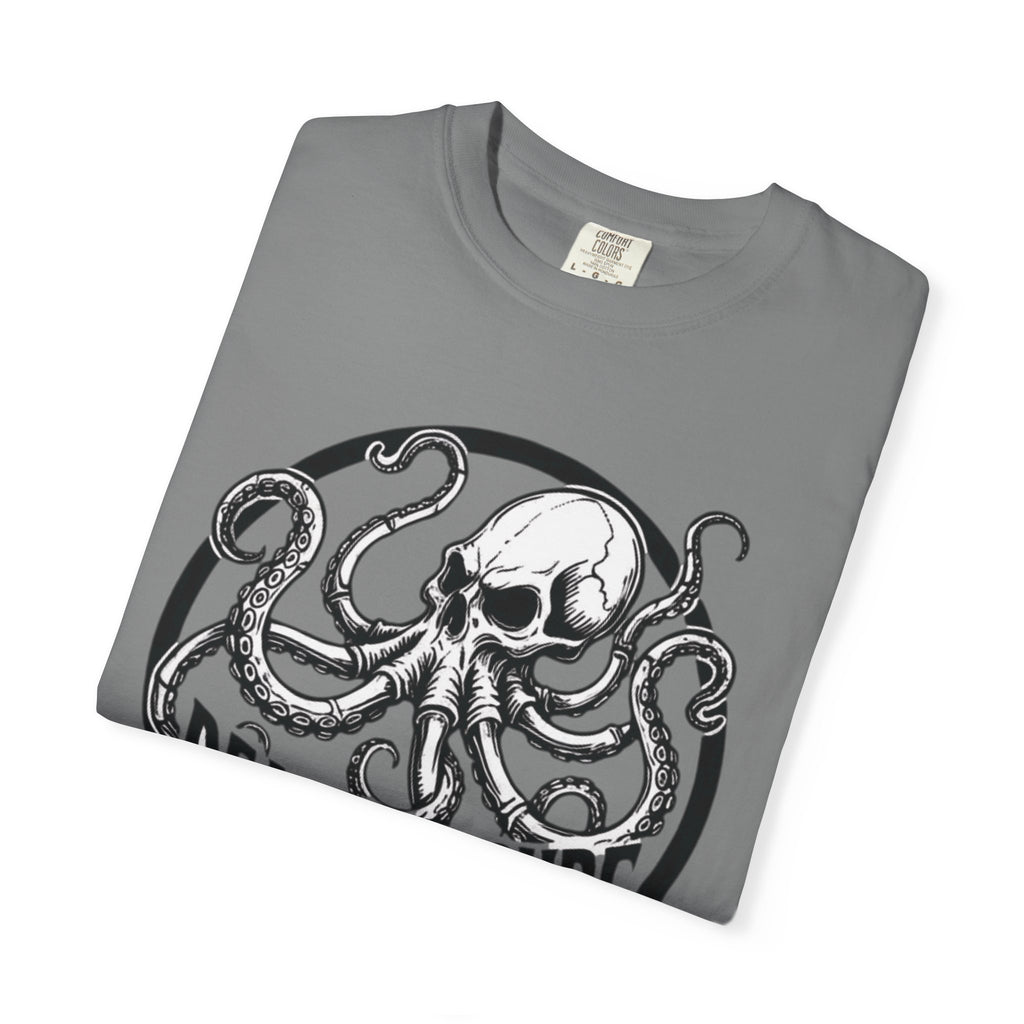 Dead Sea Surf Summer Octopus Kraken Skull Tee Shirt Nautical Skull Surf Logo