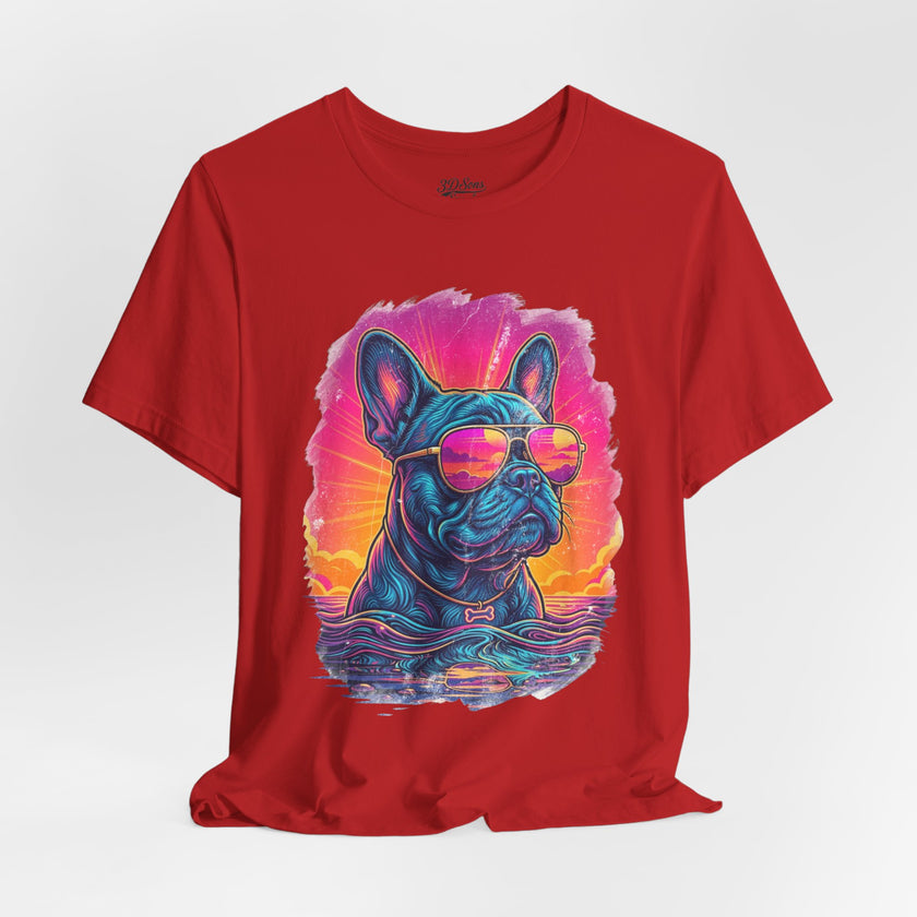 French Bulldog Retro 90s Tee — Vice City Vintage Dog Graphic