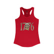 George Washington Doodle 1776 - Women's Ideal Racerback Tank