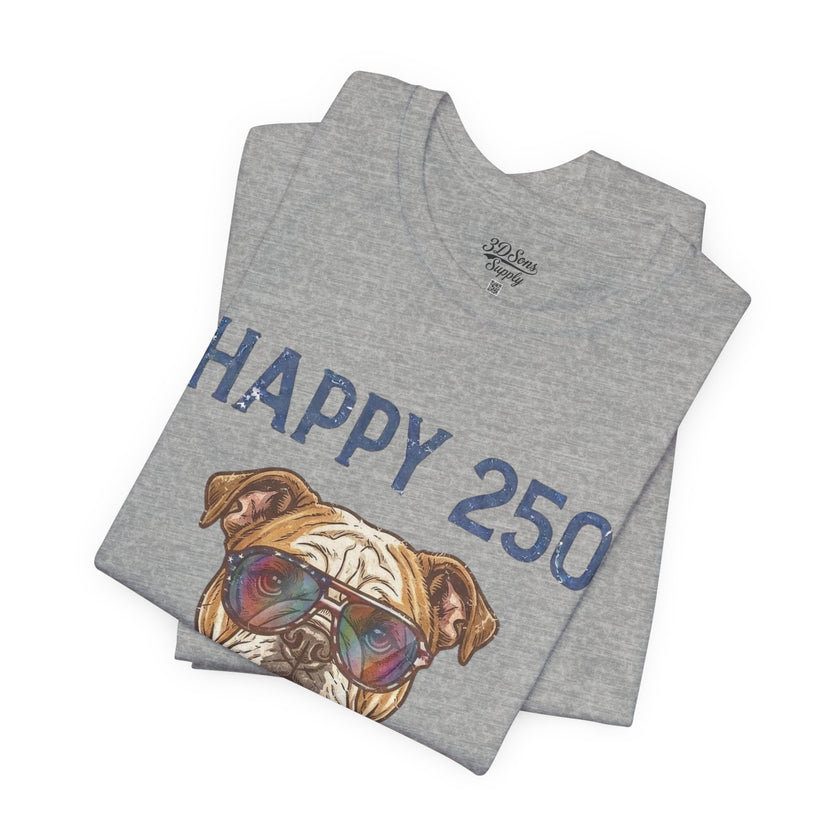 Patriotic Bulldog Tee - 