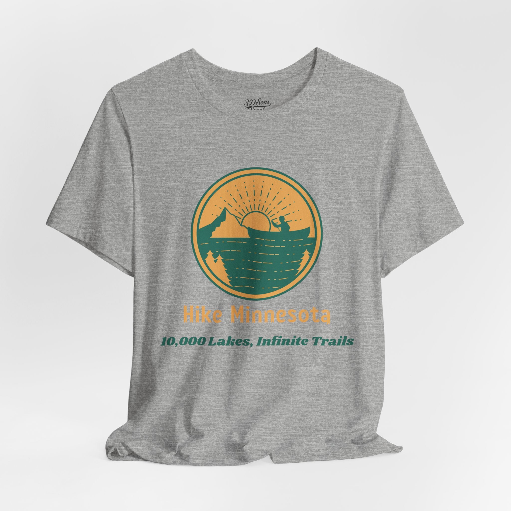 Hike Minnesota T-Shirt — 10,000 Lakes Infinite Trails Hiking Tee