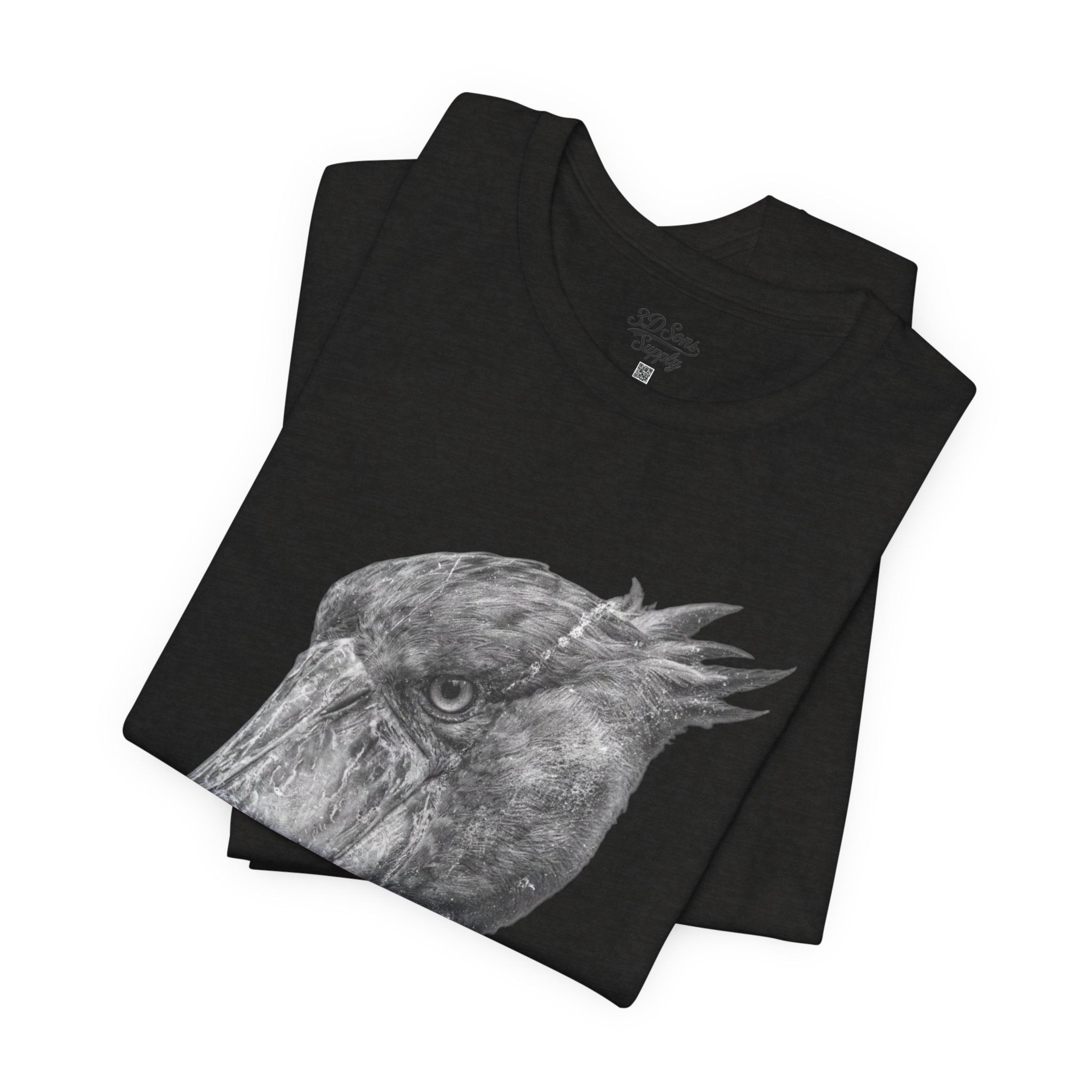 Smoking Shoebill Stork T-Shirt — Quirky Bird Graphic Tee