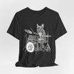 Drumming French Bulldog T-Shirt — Cute Dog Playing Drum Graphic Tee