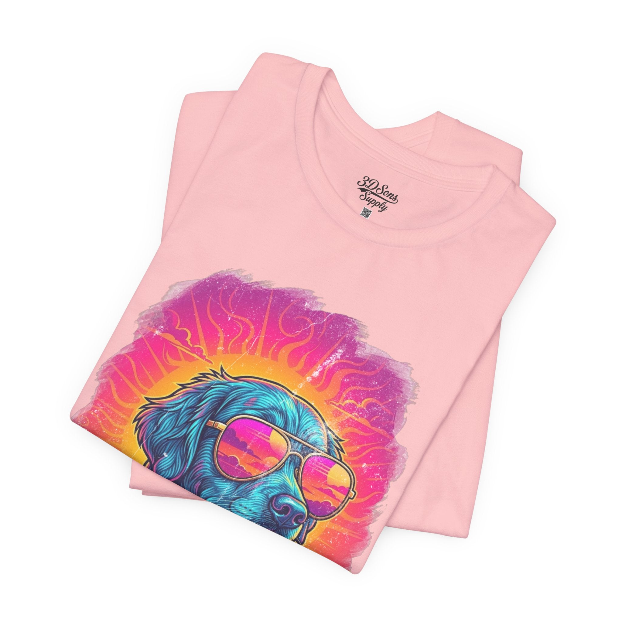 Golden Retriever Retro 90s Tee — Vice City Pet Graphic T-Shirt