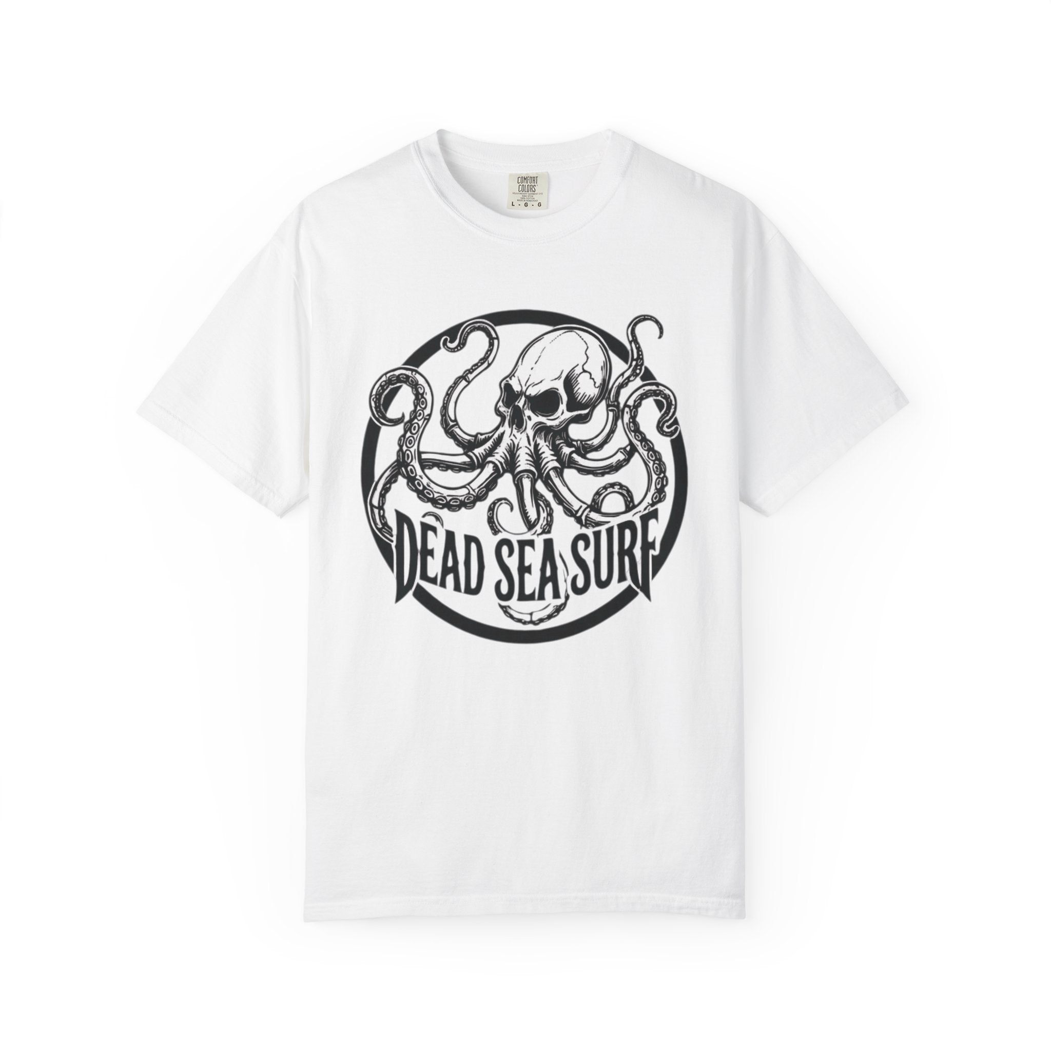 Dead Sea Surf Octopus Kraken Skull Tee | Nautical Surf Graphic Shirt – 3D Sons Supply Co