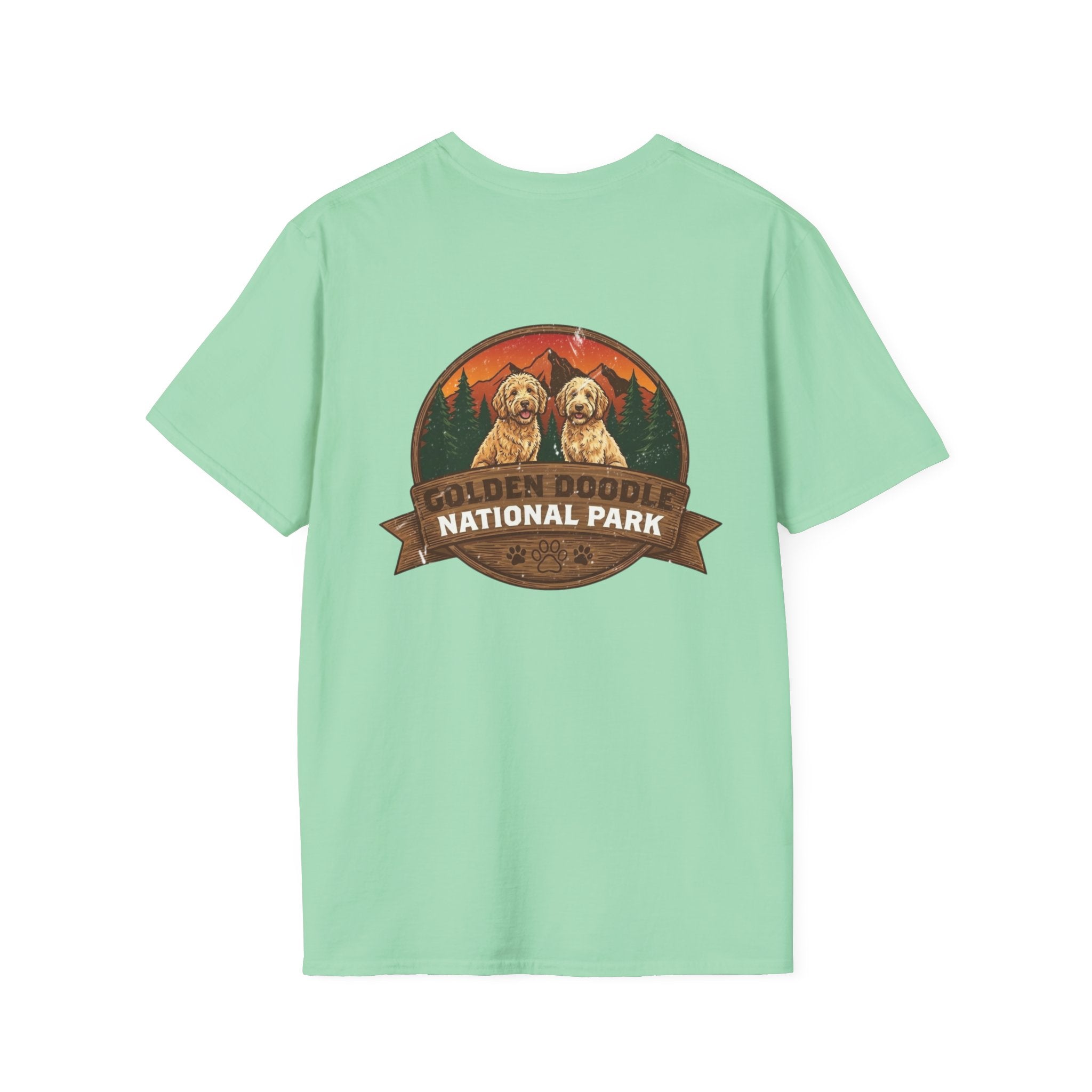 Golden Doodle National Park Staff T-Shirt | Retro Dog Lover Tee – 3D Sons Supply Co