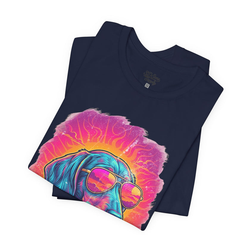 Dachshund Vice City Retro Tee 90's style