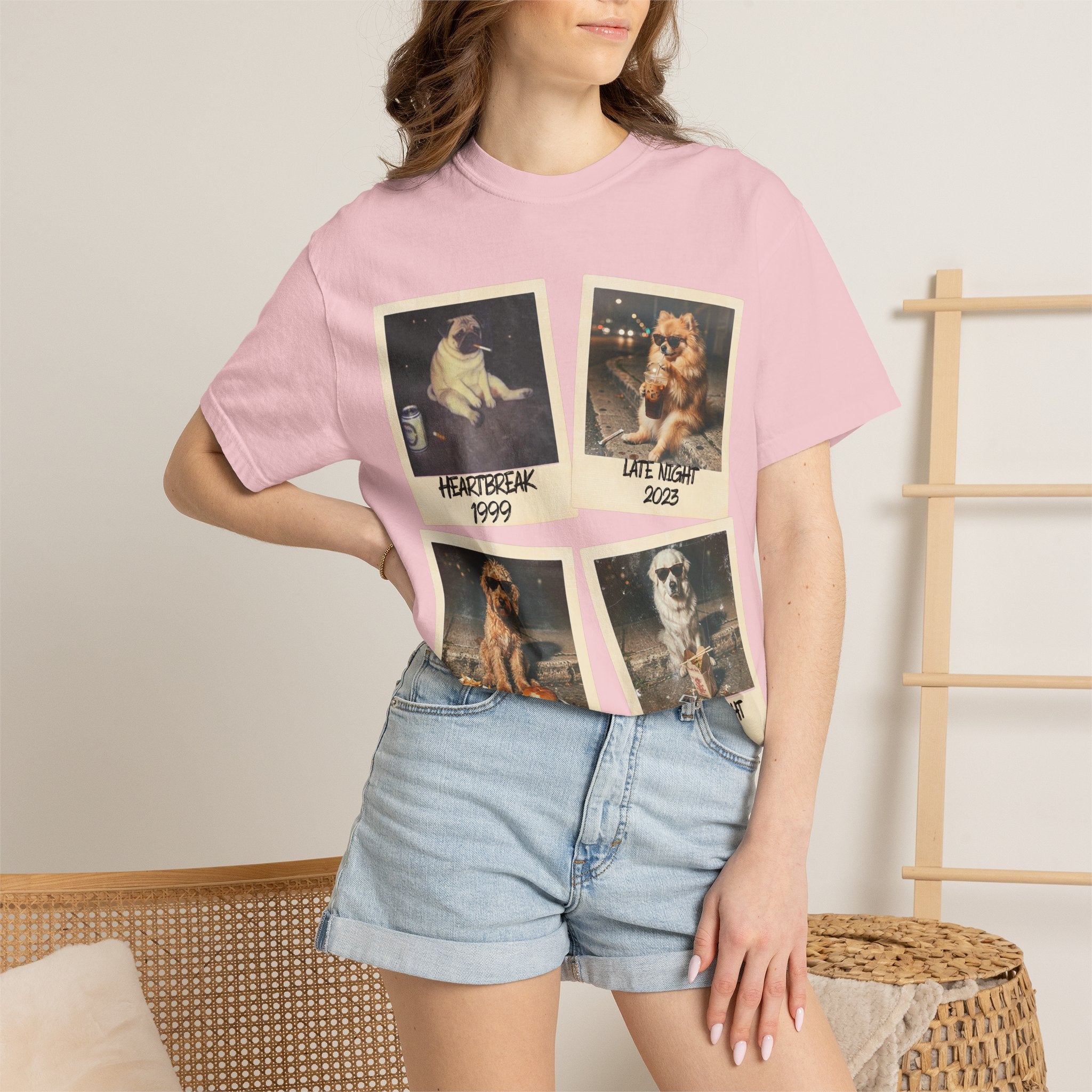 Personalized Polaroid Photo Tee — Custom Image & Text Options