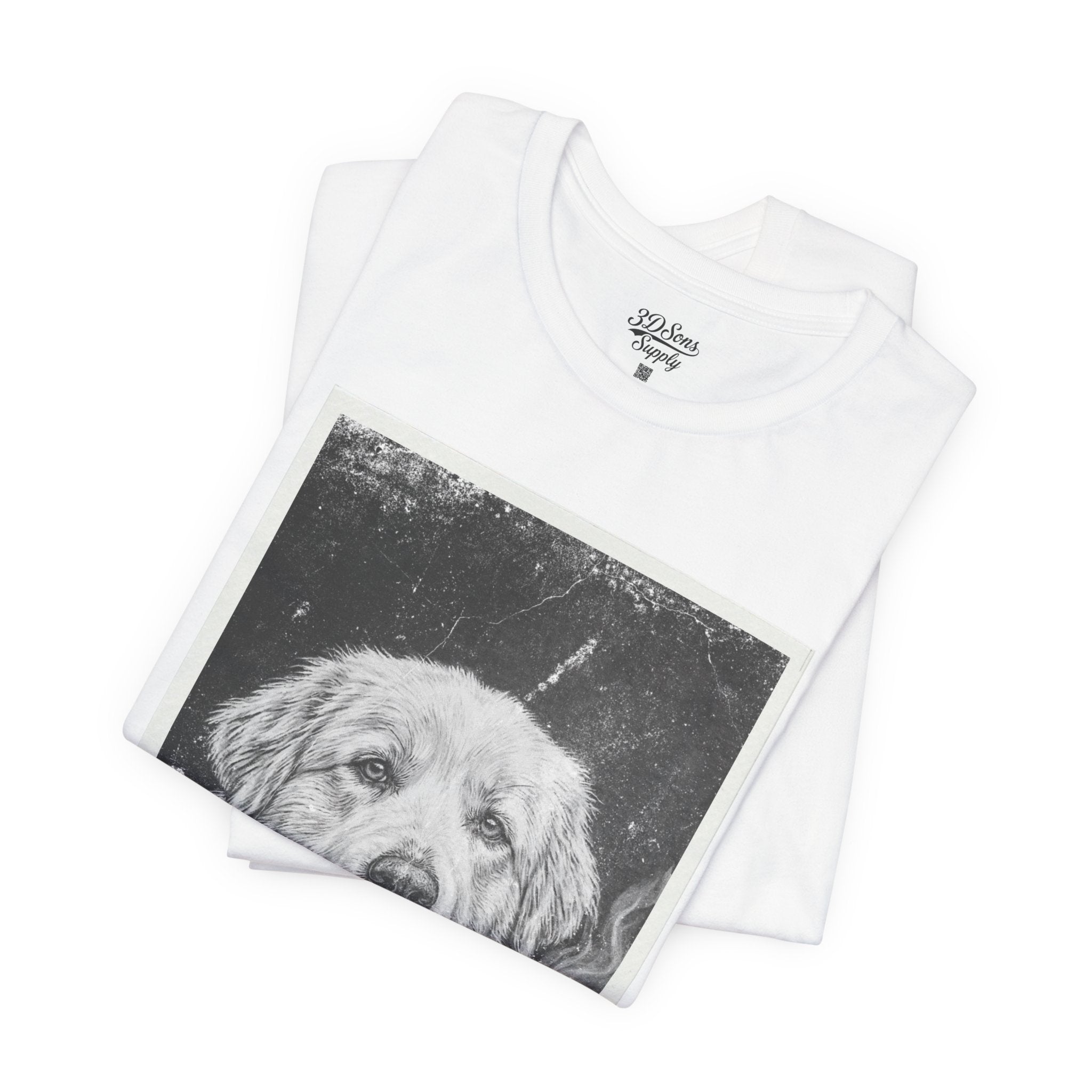 Great Pyrenees Smoke Photo Tee — Vintage Pup Graphic T-Shirt