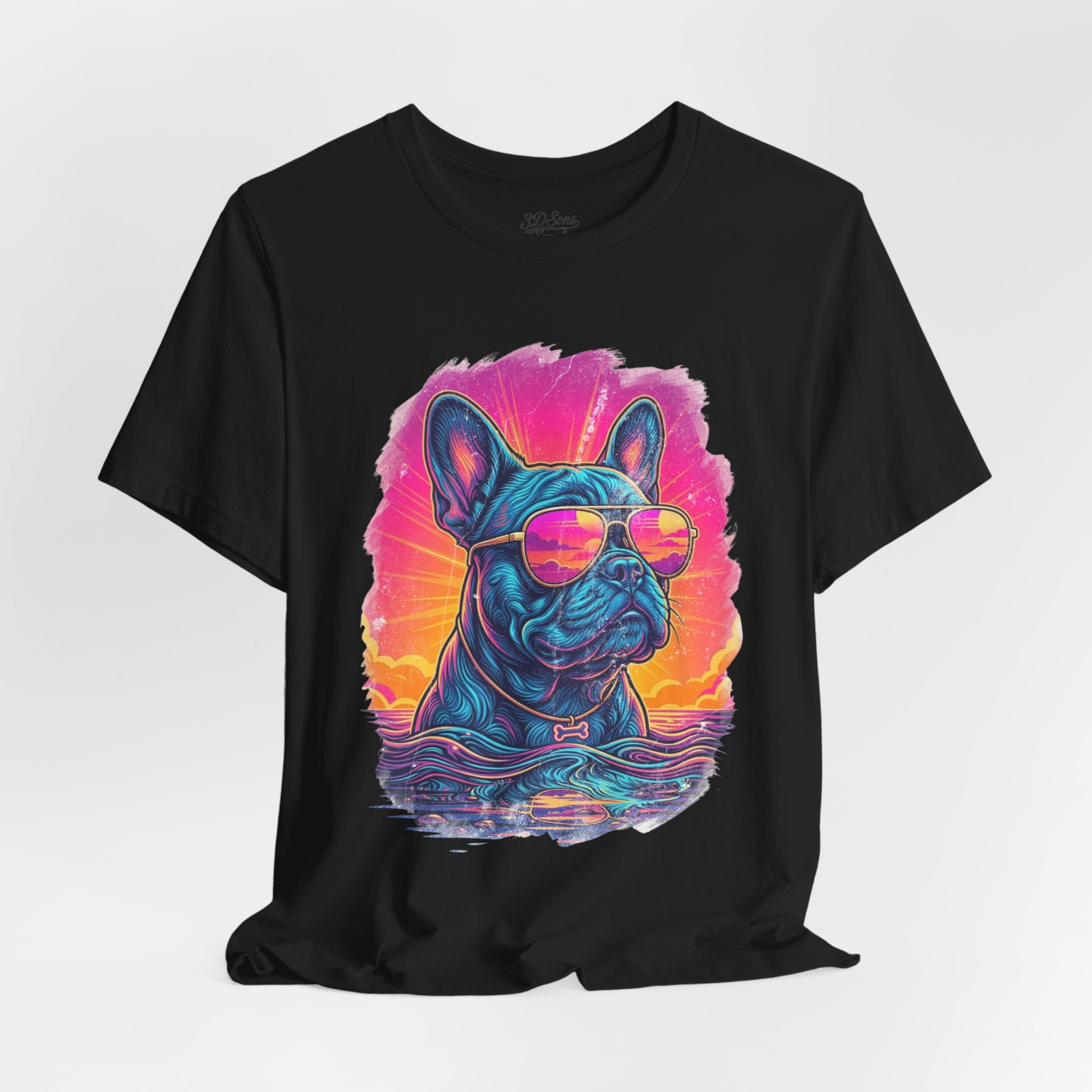 French Bulldog Retro 90s Tee — Vice City Vintage Dog Graphic