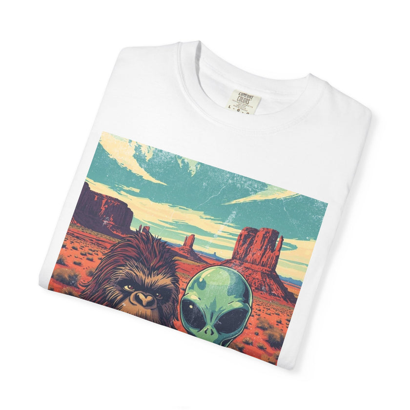 Alien & Bigfoot Monument Park T-Shirt