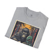 Bigfoot & Alien Playing Poker T-Shirt — Funny Cryptid Woods Tee