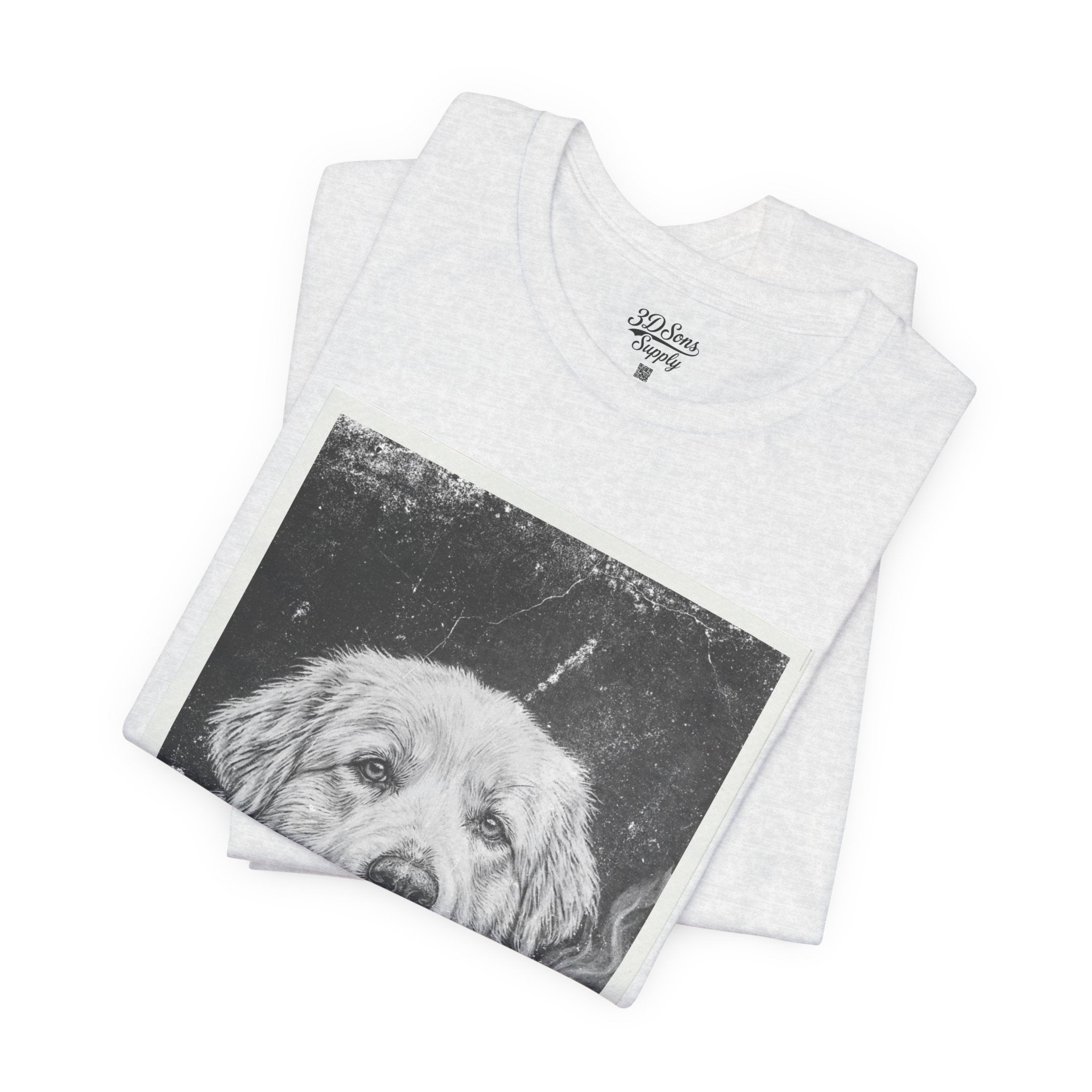 Great Pyrenees Smoke Photo Tee — Vintage Pup Graphic T-Shirt
