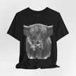 Highland Cow Smoking Tee — Vintage Highland Cattle Graphic T-Shirt