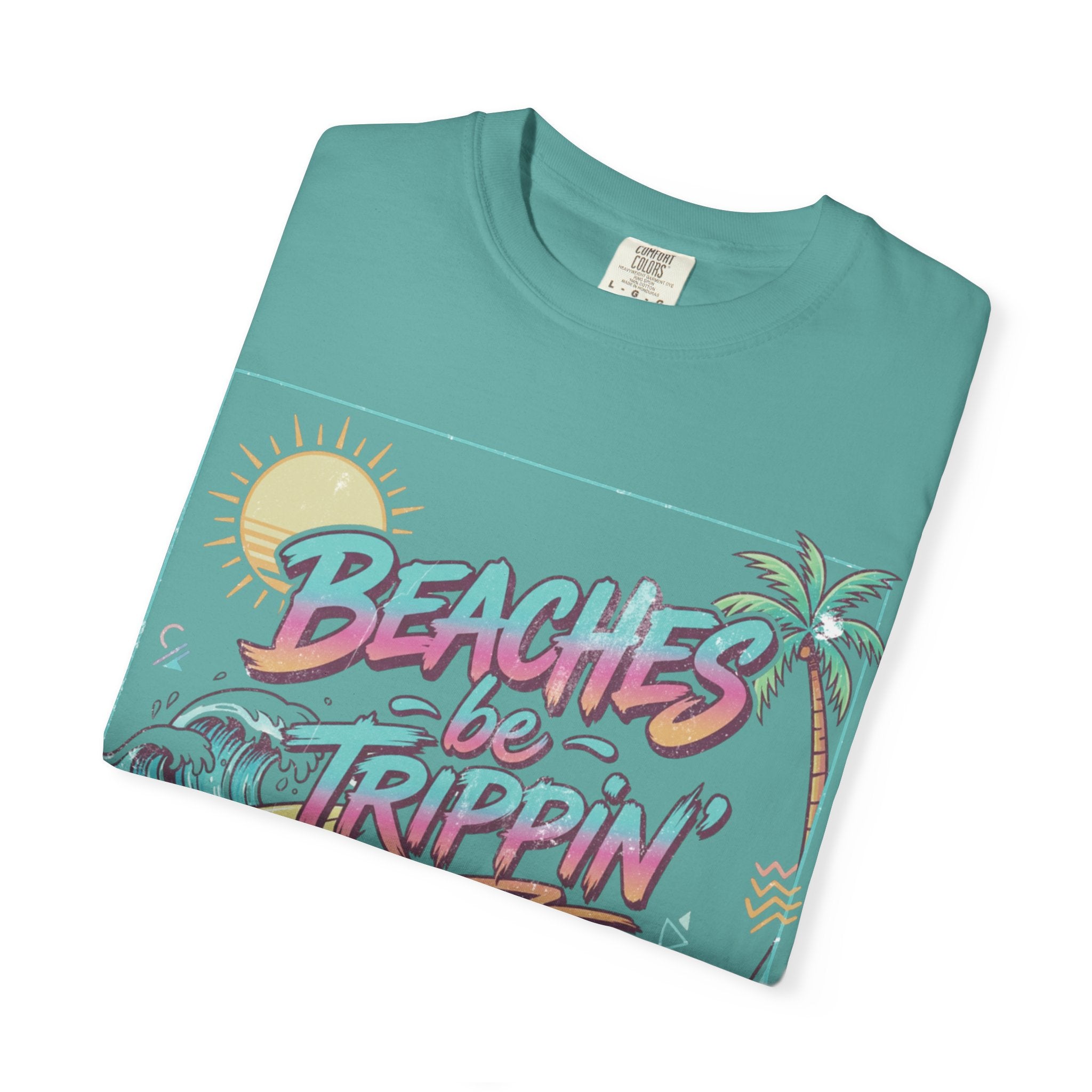 Beaches Be Trippin' 90s Style Tee | Retro Funny Beach T-Shirt – 3D Sons Supply Co