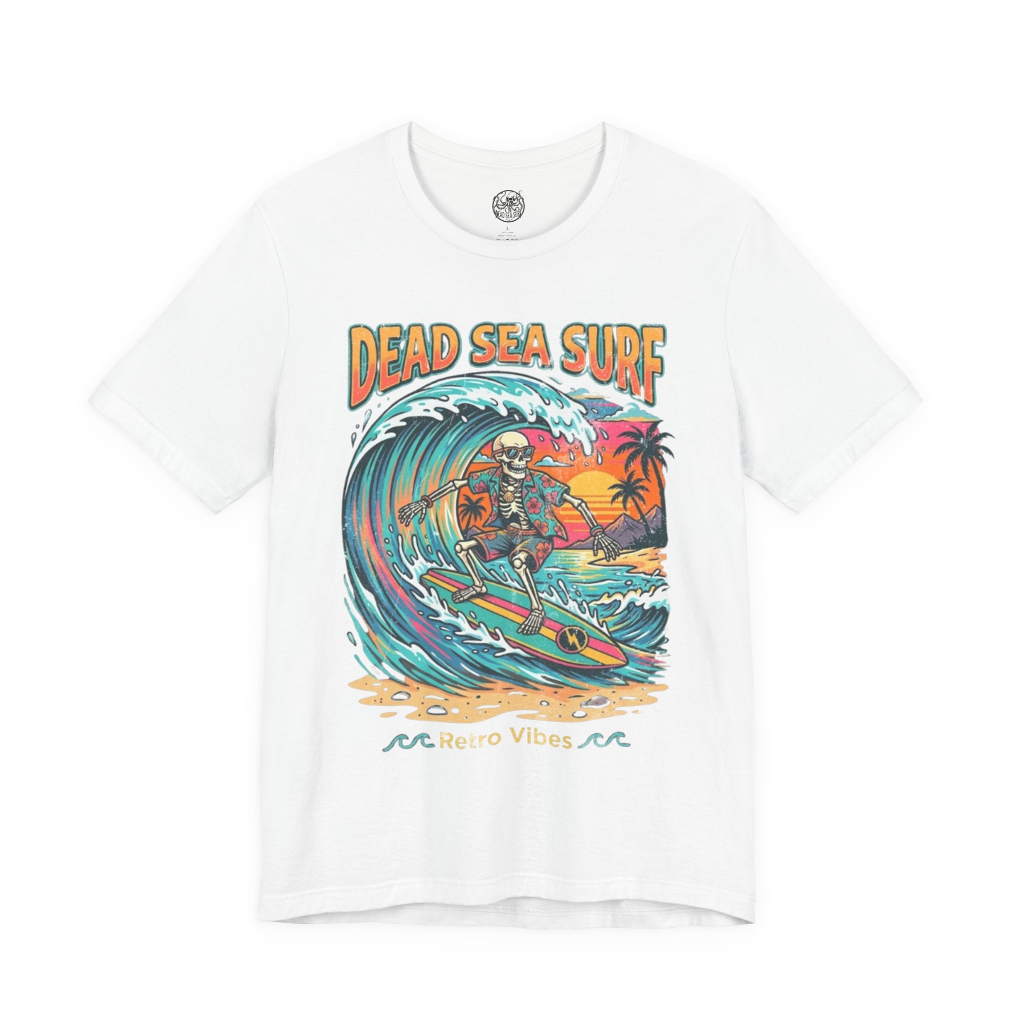 Dead Sea Surf Shark Attack T-Shirt | Bold Nautical Graphic Tee – 3D Sons Supply Co