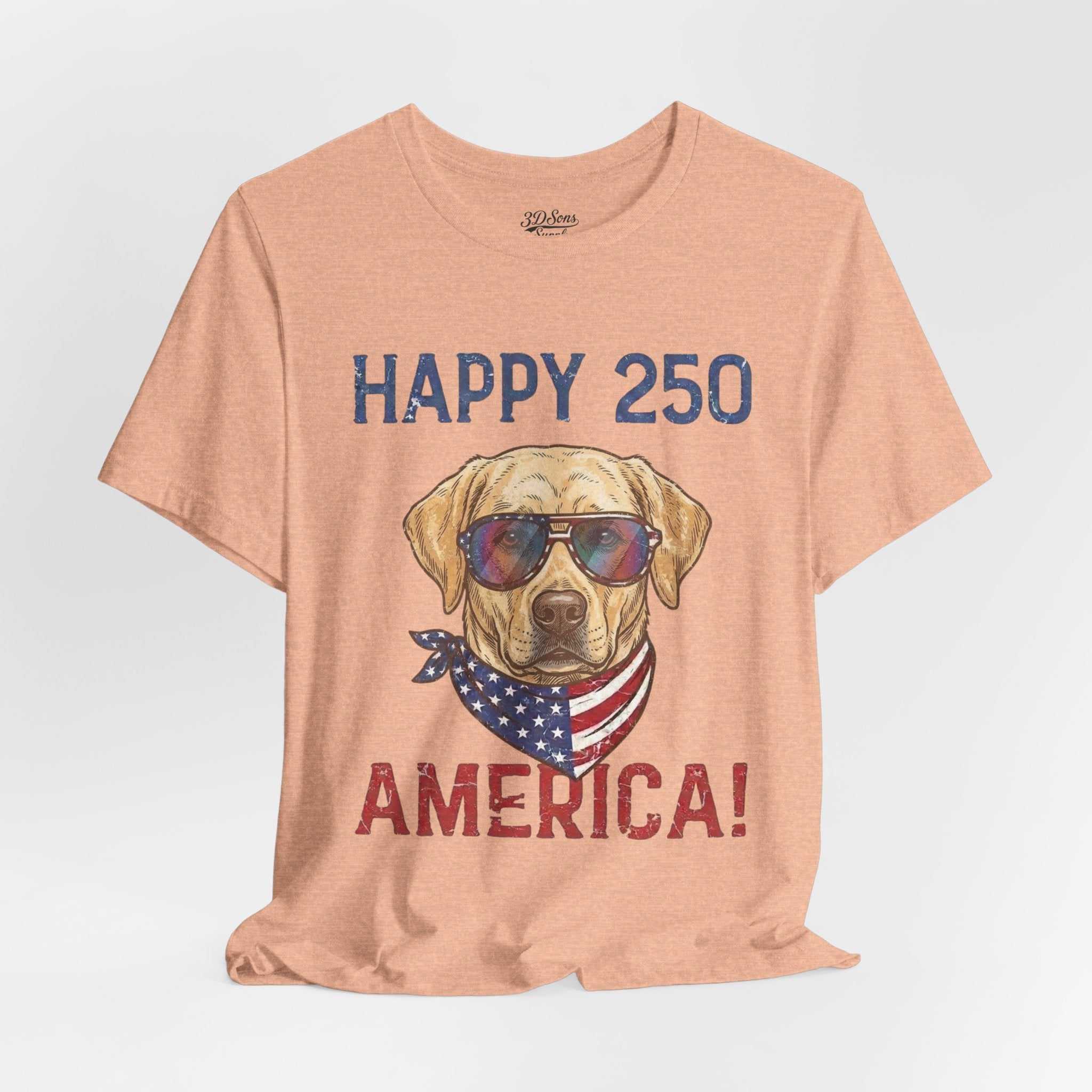 Patriotic Lab Dog Tee — 
