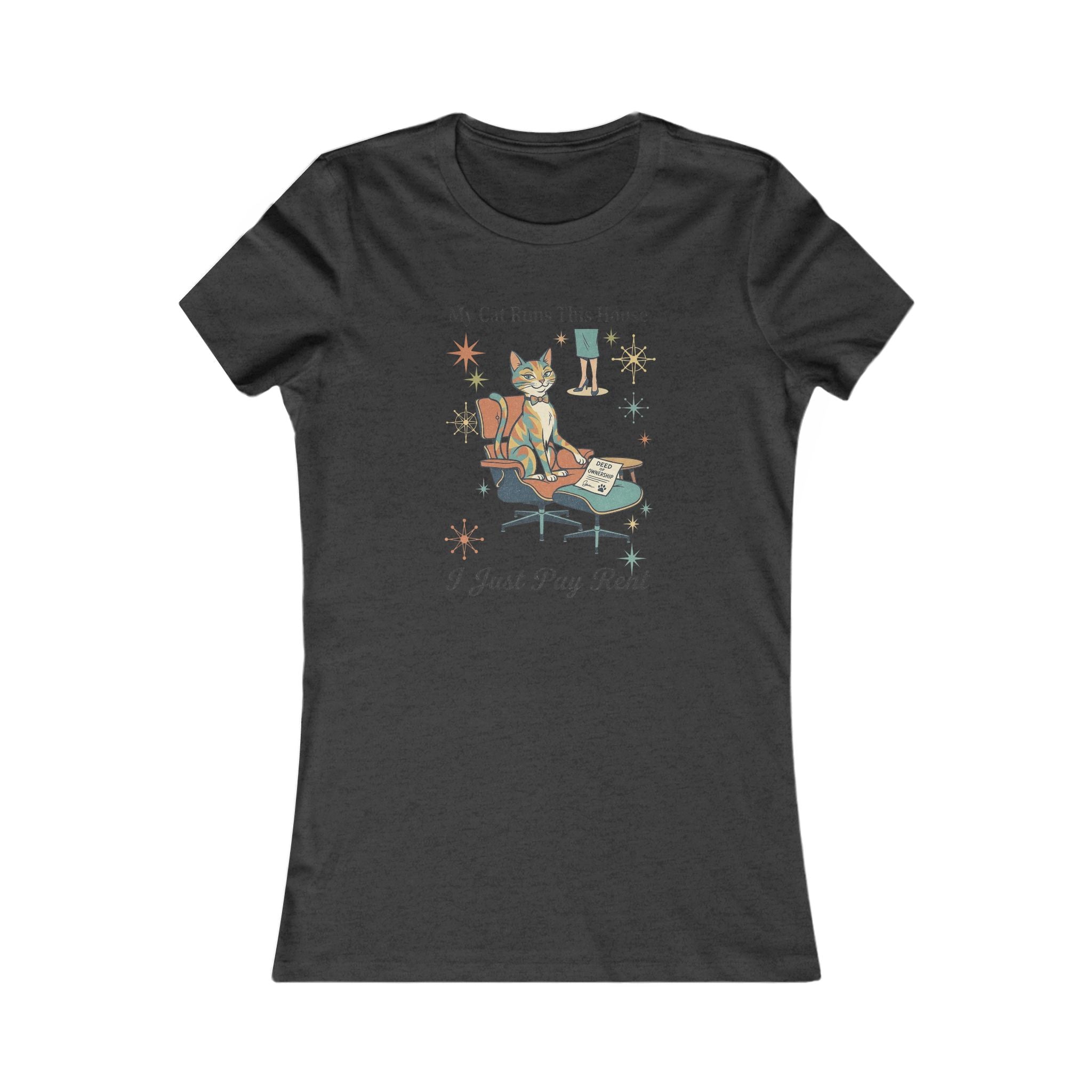 My Cat Runs This House Tee — Funny Women's Cat Lover T‑Shirt