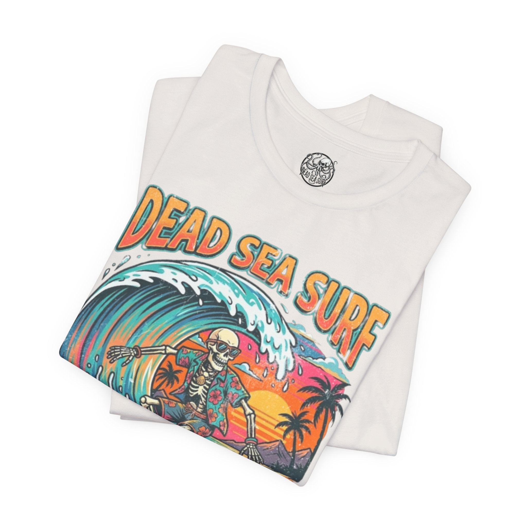 Dead Sea Surf Shark Attack T-Shirt | Bold Nautical Graphic Tee – 3D Sons Supply Co