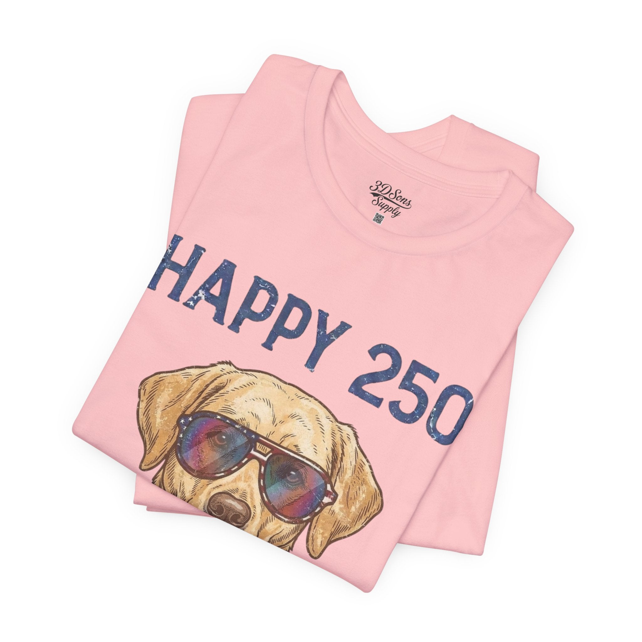 Patriotic Lab Dog Tee — 