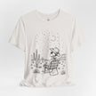 Alien Cowboy Sitting in Desert Tee | Night Sky Lawn Chair
