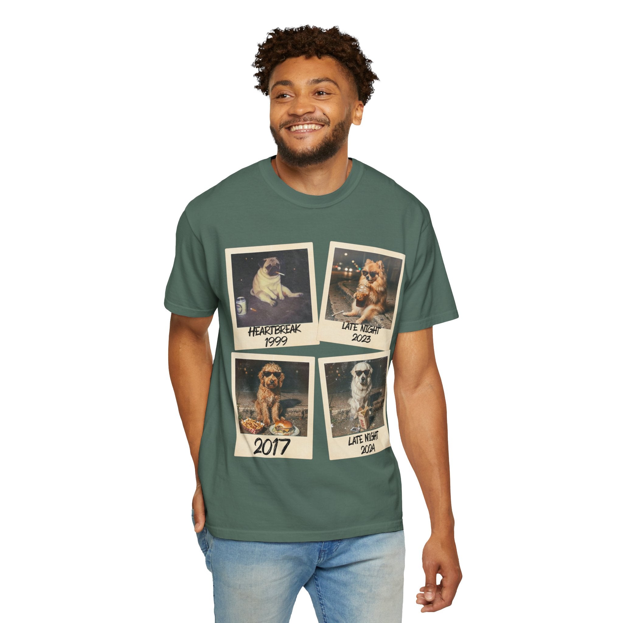 Personalized Polaroid Photo Tee — Custom Image & Text Options