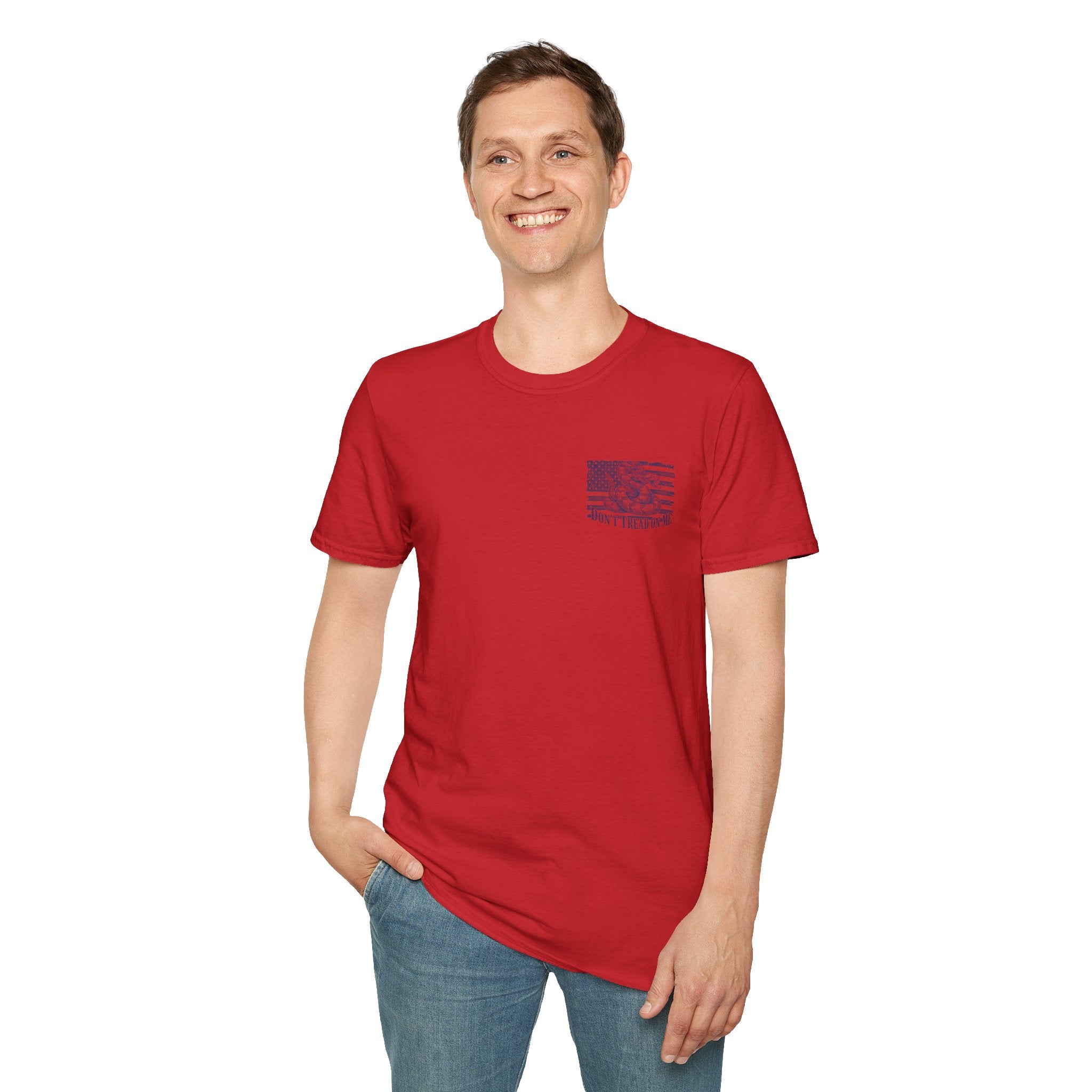 Dont Tread On Me Flag Tee Shirt American Gadsden Patriotic Independence Day Tee
