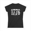 1776 Longhorn Skull Women's Tee — Rugged Western Graphic Shirt