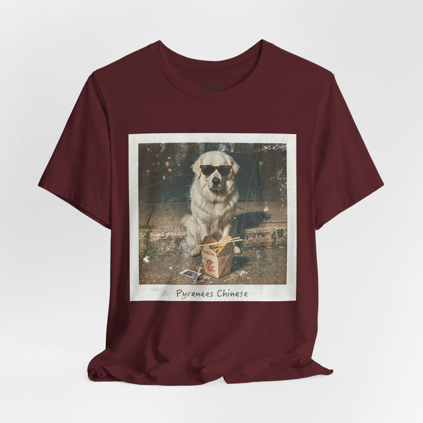Pyreneese Chin Photo Tee — Vintage Pup Graphic T-Shirt