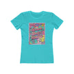 Beach, Beer & Bikinis Boyfriend Tee — Women's Retro Summer Graphic T-Shirt