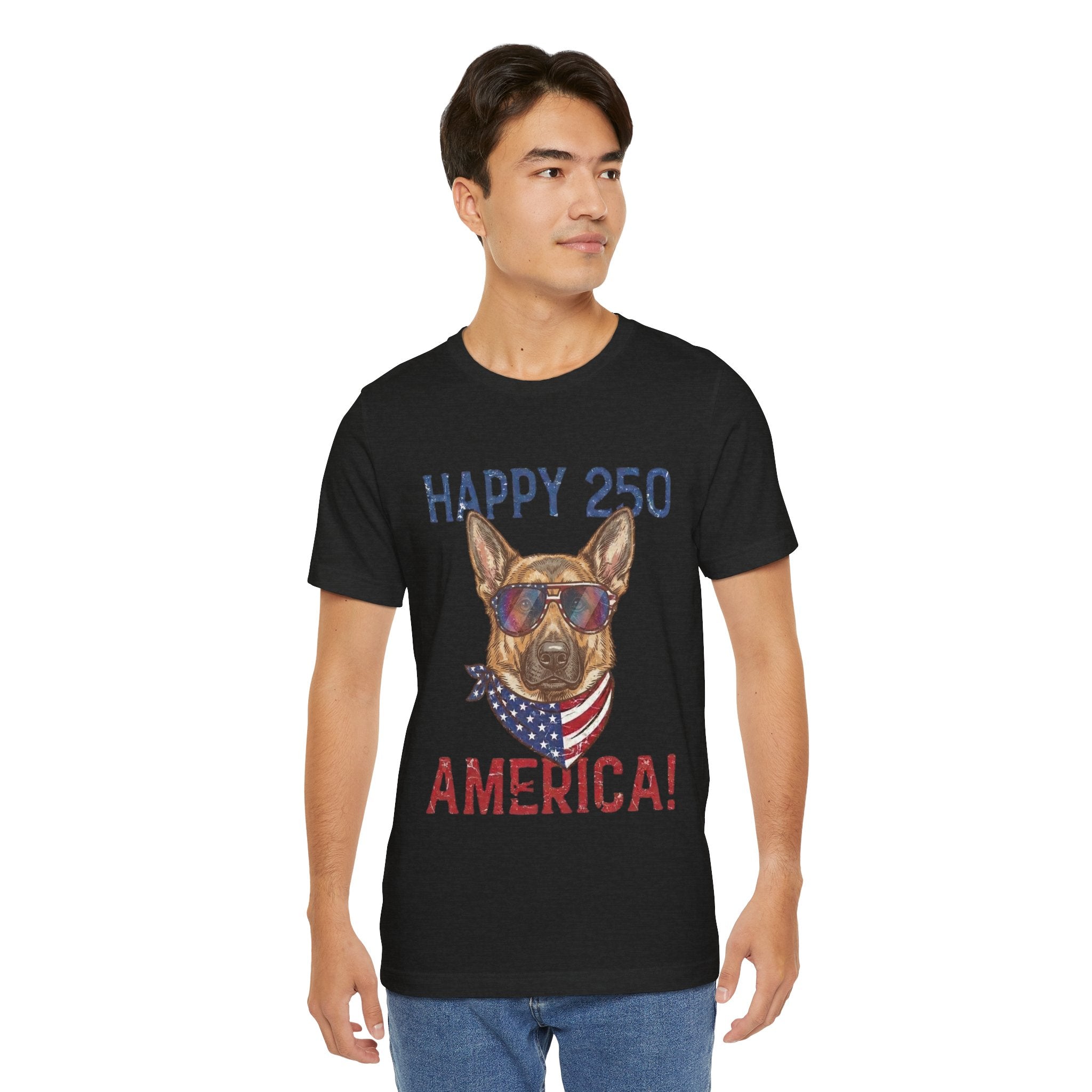 Happy 250 America! German Shepherd 4th of July T-Shirt