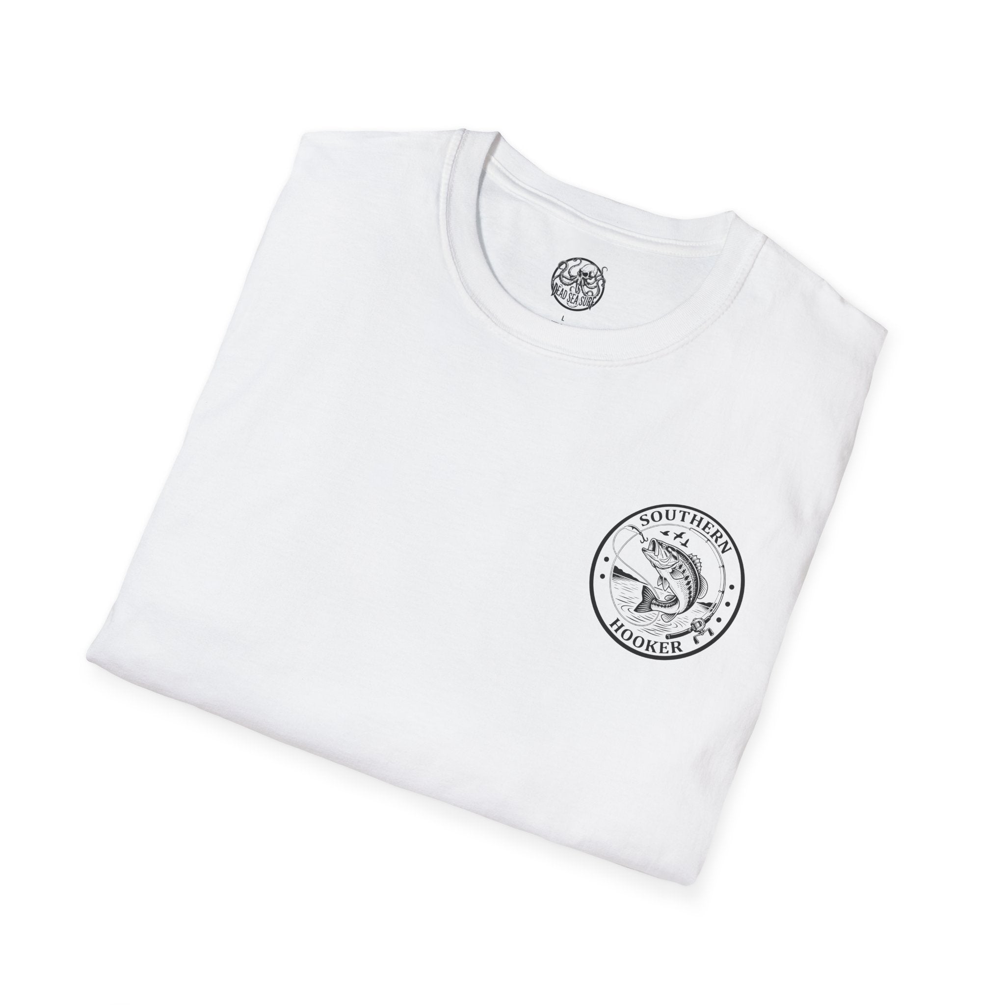 Southern Hooker Fish Graphic T-Shirt | Bass Fishing Retro Logo Tee – 3D Sons Supply Co