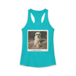 Women's Pyrenees with Chinese Photo Racerback Tank — Vintage Pup Graphic