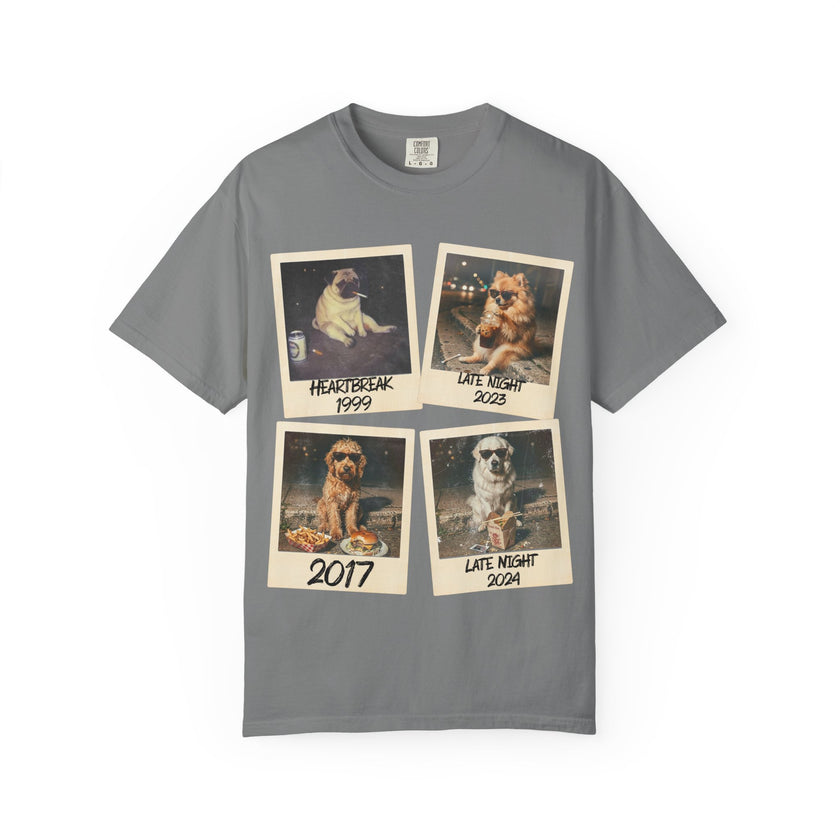 Personalized Polaroid Photo Tee — Custom Image & Text Options