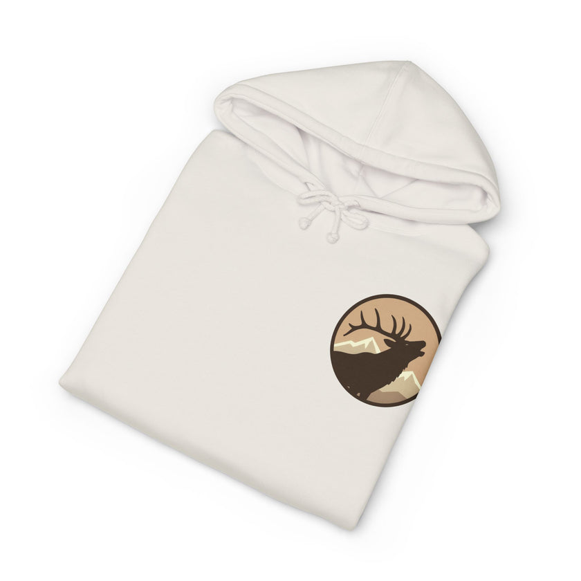 Personalized Elk Hunting Crew Hoodie — Personal Elk Silhouette Pullover