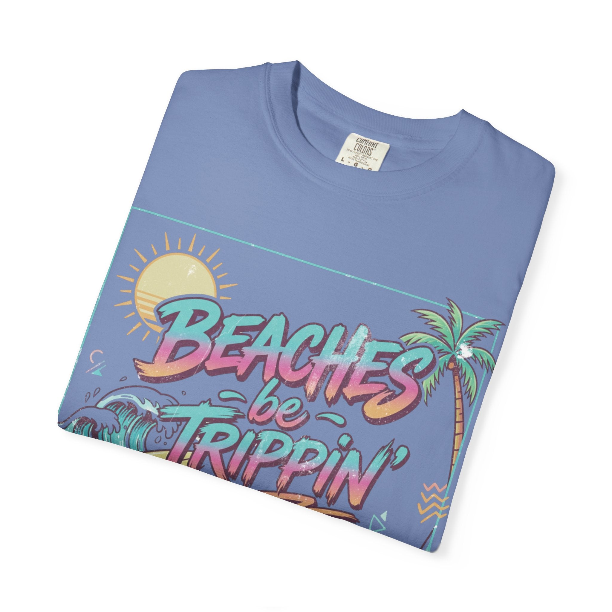 Beaches Be Trippin' 90s Style Tee | Retro Funny Beach T-Shirt – 3D Sons Supply Co